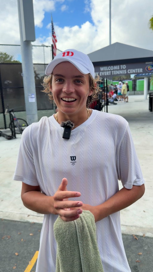Match point & post match interview with one of the top American juniors in the country, Marcel Latak 

Quickly rising up the ITF Junior Rankings. 

Young fellas ceiling is the roof as Jumpman would say. King of Chicago 👑