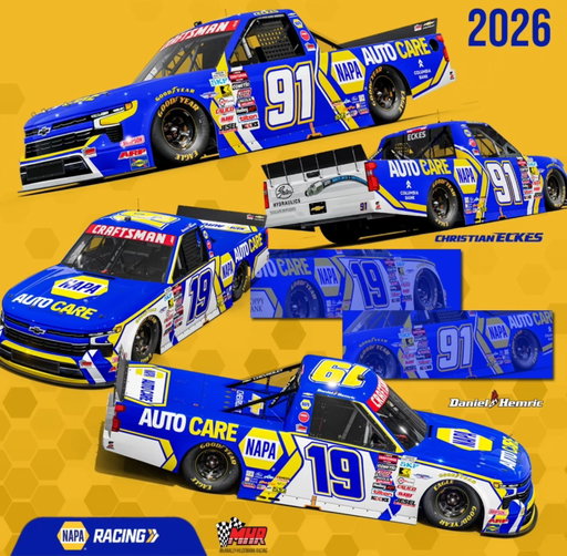 Renewed and refreshed for 2026!

Coming to a track near you starting 2.13.26.

#NASCAR #teamNAPA #NASCARTrucks #motorsport #racing