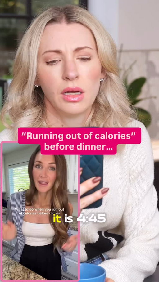 What happens if you “run out of calories” before dinner? Regardless of whether you think this mindset is toxic, it’s important to know that it is NORMAL for our hunger and energy needs to change day to day. You’re not a failure if you eat more calories at lunch and still eat a normal dinner. 

Anyone found themselves in this boat before?