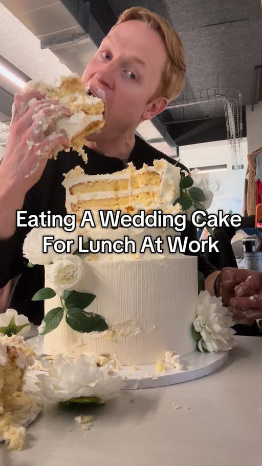 Went whole wedding cake today for lunch