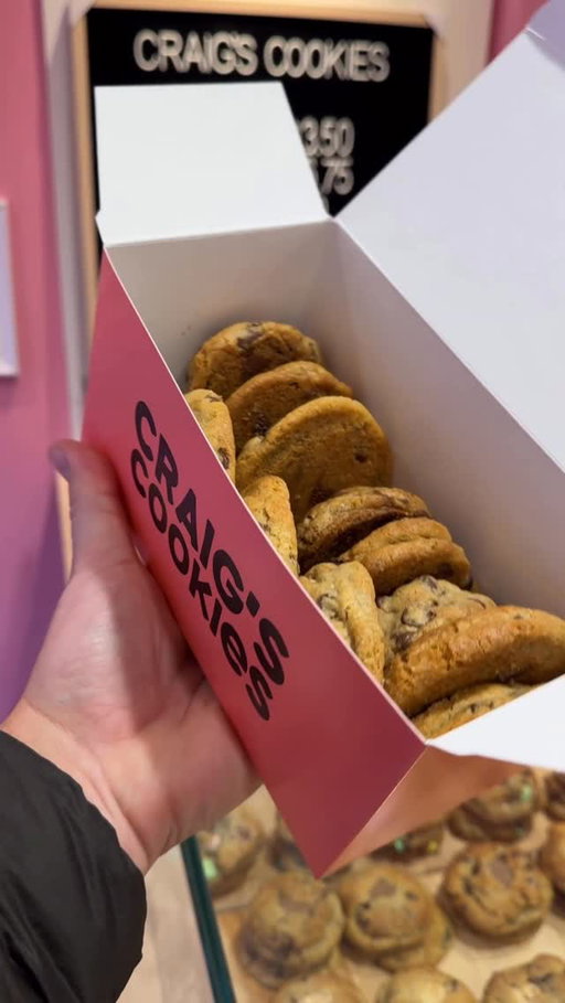 Craig’s Cookies opens tomorrow on 17th Ave. This is your first look 👀 🍪!