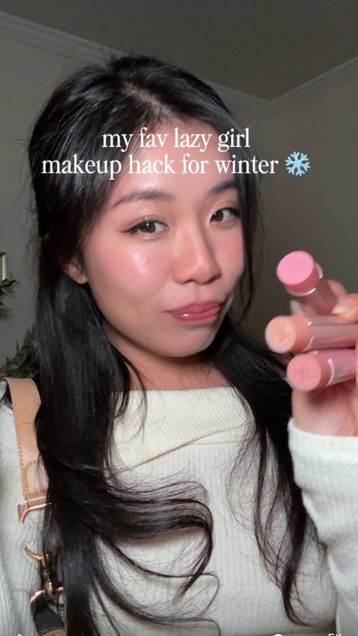 Ok but who doesn’t love lazy girl makeup hacks bc a lip balm that doubles as blush?!? Hellooo 3CE formulas are so goated bc this is so hydrating yet pigmented 🥰 

you can get them on Olive You g’s global mall since they ship worldwide from Korea so it’s quick and convenient! 😊💕

#oliveyoungglobal #kbeauty #3ce #koreanmakeup