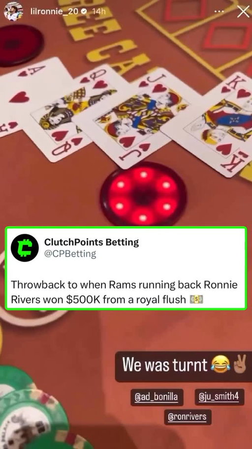 Bro really made his nfl contact in one night at the casino 🤣

Via @lilronnie_20