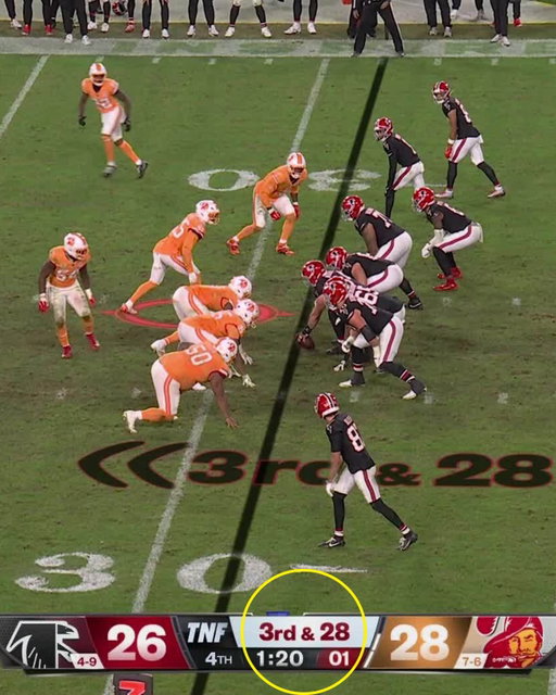 The @atlantafalcons converted this to continue their game-winning drive 😳