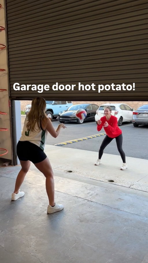 Garage door hot potato 🥔 with @brianagaskill24 🤪