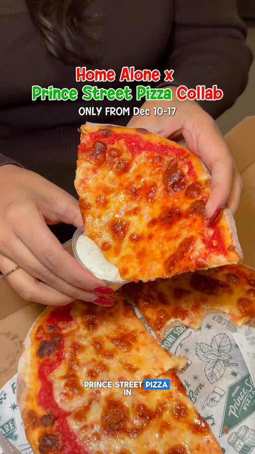 Home Alone x @princestreetpizza collab is on from Dec 10-17! We all know how iconic the pizza scene is in the movie and @disneyplusca has brought it to life for the 35th anniversary 👀

#torontopizza #torontofood #homealone