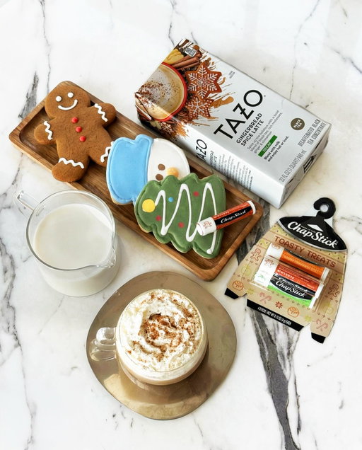 ✨GIVEAWAY CLOSED✨ ‘Tis the season to sip, snack, and snuggle. We teamed up with @tazo to keep your lips and your sips merry. 

To enter:
〰️ Follow @chapstick and @tazo
〰️ Tag your holiday bestie

3 lucky winners get:
✨ TAZO Gingerbread Spice Latte 
✨ ChapStick Toasty Treats 

No purchase is necessary. Open to US residents only. Giveaway ends on 18th Dec at 11:59 pm EST. Three winners will be randomly chosen on the 19th and contacted via DM by the VERIFIED @chapstick account for next steps. This promotion is in no way sponsored, endorsed/administered by, or associated with Instagram.
#Giveaway #ChapStick #Tazo