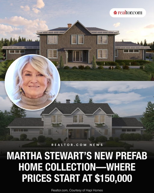Want to live like Martha Stewart? Now you can. The lifestyle icon has teamed up with prefab homebuilder Hapi Homes and Marquee Brands to launch four home models inspired by her own properties, with full-size build kits starting at $450,000 and ADU kits starting at $150,000.

Full story at link in bio.