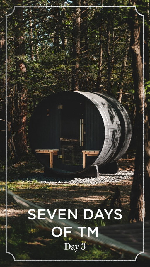 We’re coming in HOT for day 3 of #7DaysofTM! 🥵  
 
Tap our link in bio or comment SAUNA to be entered for a chance to win your own @ahsaunas Vienna 2-Person Canopy Barrel Sauna.