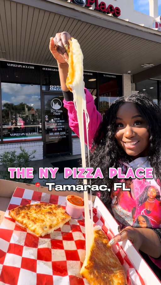 If you’re serious about pizza, listen closely 👀🍕 @thenypizzaplace in Tamarac, FL is already a winner for Best Pizza in South Florida — and after tasting these slices, I’m calling it now… they’re taking 2025 too 😮‍💨🔥

The slices are cheesy, flavorful, and exactly how New York pizza is supposed to taste. Here’s what I tried 👇🏽:

🍞 Cheesy Bread
🍕 Cheese Pizza
🤍 Bianca Pizza
🗽 Brooklyn Pizza
🥩 Meat Lovers Pizza
🍗 Guiltless Crispy Wings (Hot Honey)

💥 Weekly Deal:
Every Wednesday, when you order any large pizza, you can get 10 crispy wings for $10 — say less 😌🔥

📍 8275 NW 88th Ave, Tamarac, FL 33321
They also have multiple locations, so there’s no excuse not to try them.

Save this for your next pizza craving and tag your pizza partner 🍕✨
-
-
#NYPizzaPlace #BestPizzaInSouthFlorida #TamaracEats #SouthFloridaPizza #PizzaLovers #FoodieReels #BrowardEats #PizzaNight #FoodieFinds #PizzaSlice #NewYorkStylePizza #FoodieLife #SupportLocalRestaurants