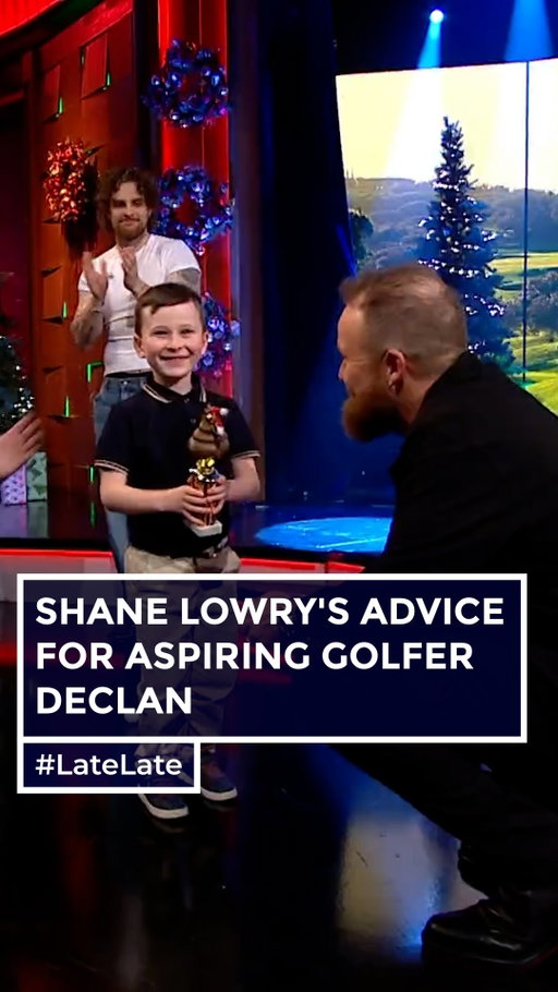 “Practice hard, never stop enjoying it, and follow your dreams” 🥹🏌️

Shane Lowry’s advice for #LateLateToyShow star and aspiring golfer Declan ❤️

#LateLate