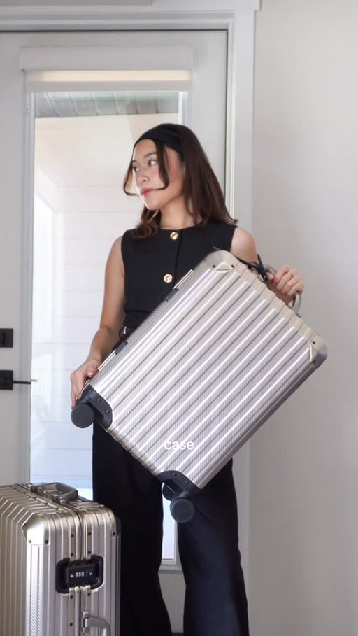 @mvstselect 's TREVA aluminum suitcase is honestly the cleanest travel upgrade I’ve seen. 

That aviation grade aluminum shell, the zipperless closure with dual TSA combo locks, and the ultra smooth spinner wheels makes it feel premium and effortless the second you roll it out. 

Built for carry on life, business trips and honestly makes airport pics so much more aesthetic 

#travelmusthaves #carryonluggage #aluminumluggage #frequentflyer #travelstyle

: MVST Treva aluminum suitcase, MVST Treva carry on, aluminum carry on luggage, zipperless aluminum suitcase, TSA approved combo lock suitcase, aviation grade aluminum luggage, hard shell aluminum luggage, spinner wheels carry on, premium travel luggage, stylish carry on suitcase, business travel suitcase, durable aluminum suitcase