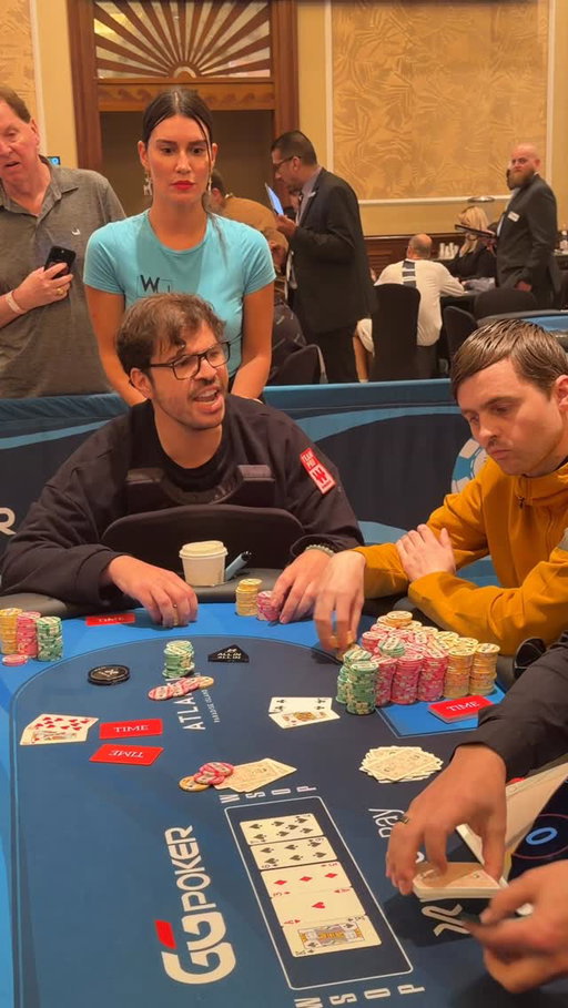 😳 Tension is building between @mustaphakanit and @martinkabrhel and it’s boiled over into a fiery all-in between the two!

🔥 Will Martin add to his already strong chip stack, or will Mustapha Kanit find a double?

➡️ Follow for updates on the WSOP+ app!