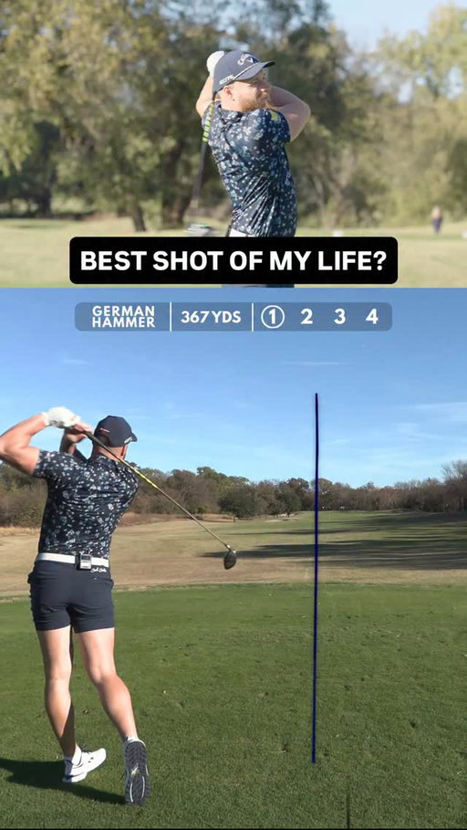 The German Hammer is hammering. 🔨 

#golf #golfer #brysondechambeau