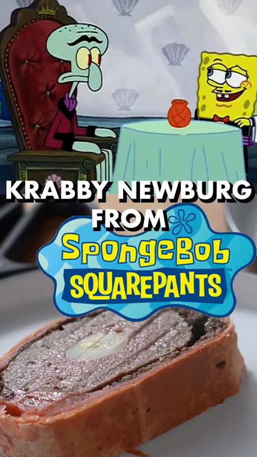 #ad One of the most requested dishes for Binging: SpongeBob’s Krabby Newburg. Making this kelp vegan roast was an...experience. Thanks to @nick.digiovanni for joining me and @bestbuy for having all of the tools I needed to pull this off.