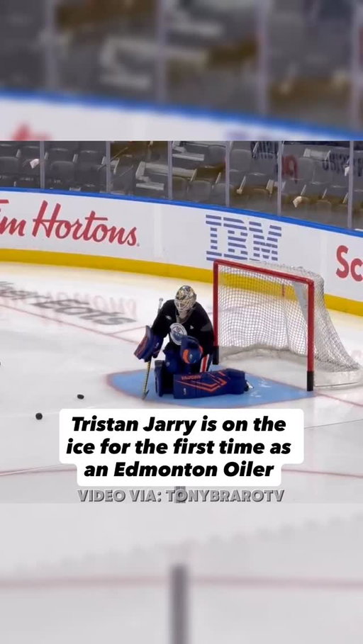 Tristan Jarry is on the ice for the first time as an Edmonton Oiler

🎥 - X/ TonyBrarOTV 
#oilersnation #hockey #oilers #edmontonoilers #nhl #yeg