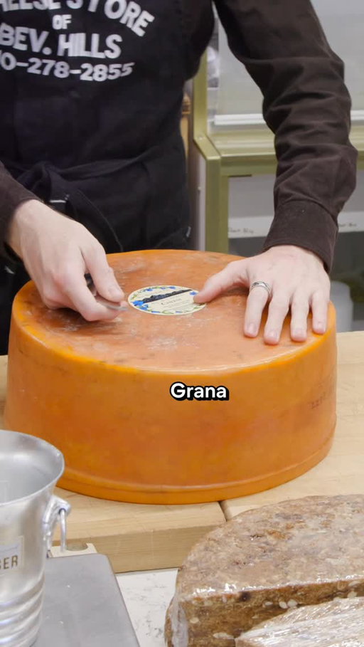 Our Cheese of the day is Big Sky Grana by Bleu Mont Dairy in Wisconsin. It’s a cows milk cheese aged for 3 years, with a fruity and nutty taste complete with crunchy crystals! #cheesestoreofbeverlyhills #cheesestore #cheesemonger #beverlyhills