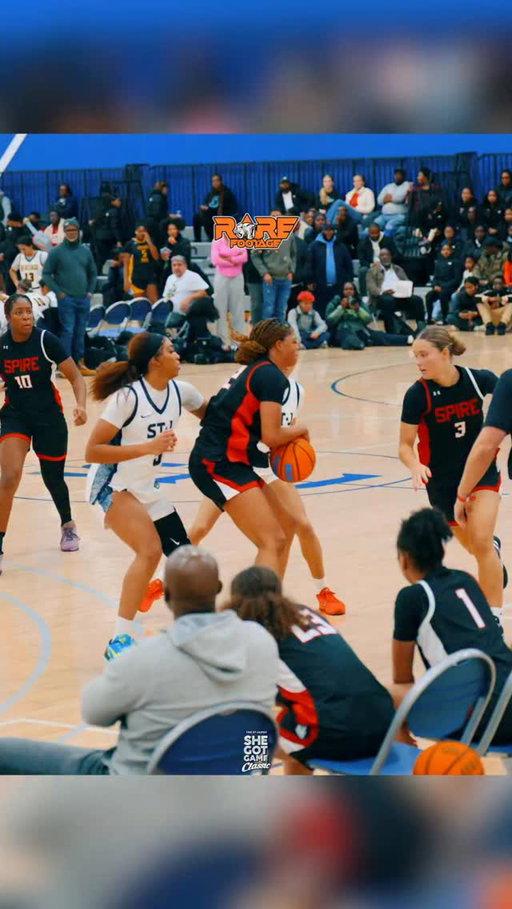 USC signee ESPN #1 Saniyah Hall of Spire Academy made it look EASY in a comeback win against St James at the She Got Game Classic‼️🔥