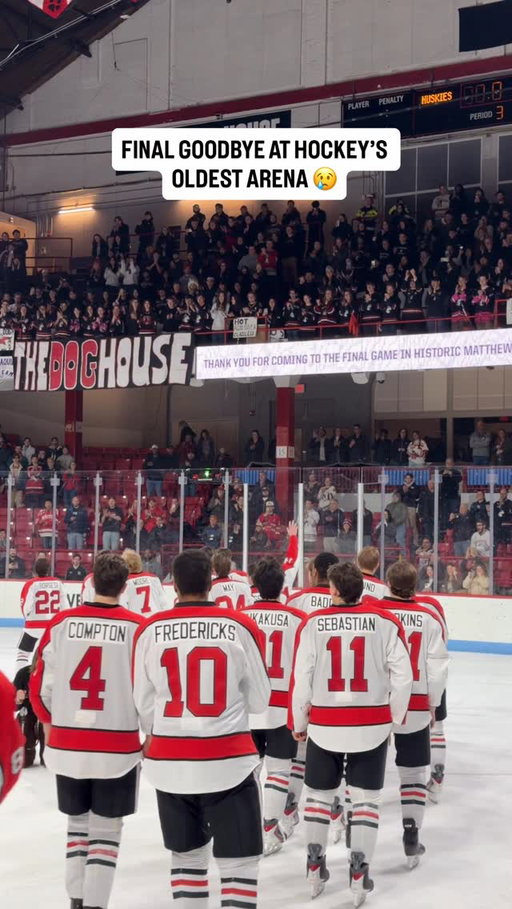 We bid farewell to the world’s oldest rink ❤️

After 115 years of hockey, the final horn has sounded at historic Matthews Arena.