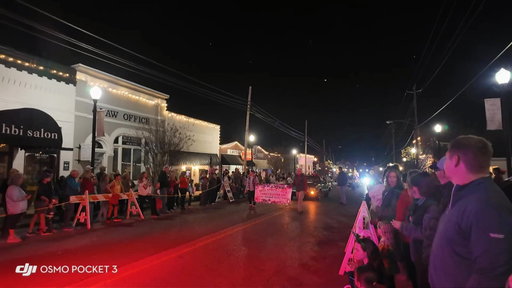 And this year’s Springville Christmas Parade Grand Marshall, my mom. What a cool night with my family watching this.