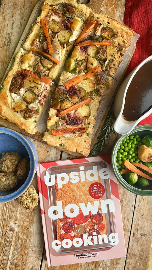 Upside Down Christmas Leftover Pie

Welcome back to Upside Down Cooking and today we’re cooking with my favourite thing about Christmas; leftovers! 

Bored of curried turkey risotto well, why not layering all your favourite Christmas Day leftovers onto an oiled and seasoned baking sheet and then drape the whole lot in puff pastry, brush with egg wash and bake until beautifully bronzed?

We then flip it over as we remind Santa that we’ve been only slightly naughty this year, to reveal the Upside Down Leftover Pie of Christmas miracles.

This recipe can be found on page 80 of my book Upside Down Cooking. Link in bio. 

Bowls by @hokanbowls 

#upsidedown #pastry #Christmas #leftovers #viralvideos