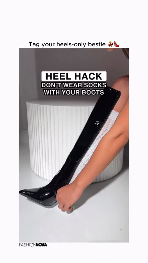 Boots too tight? This little trick always saves the fit 👢✨ #boots #fashionnova #fashionstyle #fashionglam