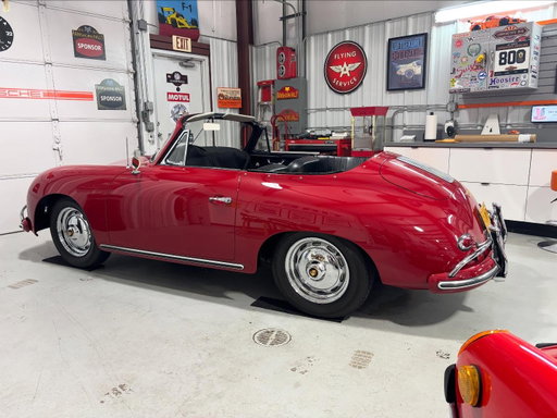 Winter mode on the @trent.abbott 59 356. This car looks great without the top but better with it in my opinion. 

#porsche #porsche356 #aircooledcool