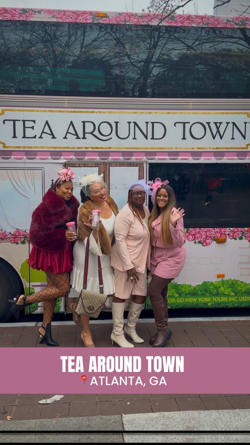 TEA AROUND TOWN - Holiday Sweature Soirée
🫖💗 we finally did the Tea Around Town experience and baby… we had a time!

Riding through the city on a fully pink bus, sipping pretty, & of course spilling a little tea.

Super cute activity and I can’t wait to try again in another city. I’m sure every experience is different! @teaaroundtownnyc 
.
.
.
.
#TeaAroundTownATL #TATHolidayEdition #christmas #holidaypopup #teaaroundtown #tea #holiday #familyfriendly #christmas #girlsnight #girlsday #afternoontea #holidayvibes #christmasiscoming #cozychristmas #atlanta #brunch #thingstodo #activities