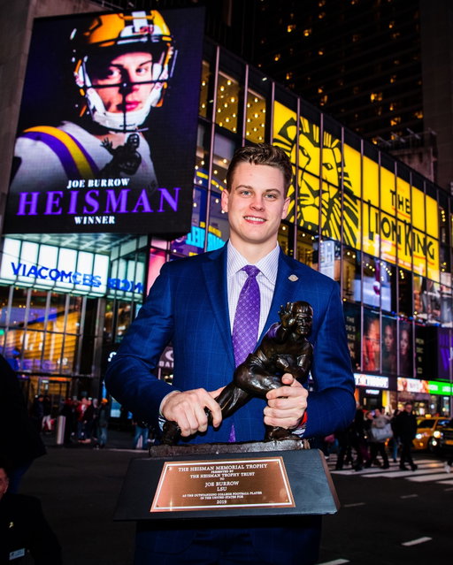 Dec. 14, 2019 | Quarterback Joe Burrow won the Heisman Trophy. He still owns the record for the highest percentage of points by any winner.