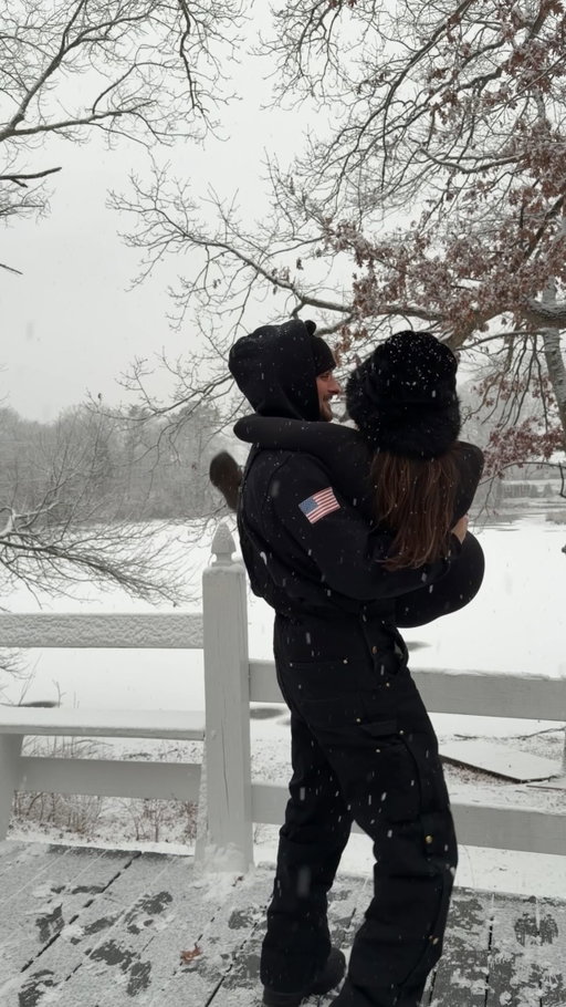 Dancing through winter with my favorite person 🤍❄️ 

#snowday #coupletok #couplegoals