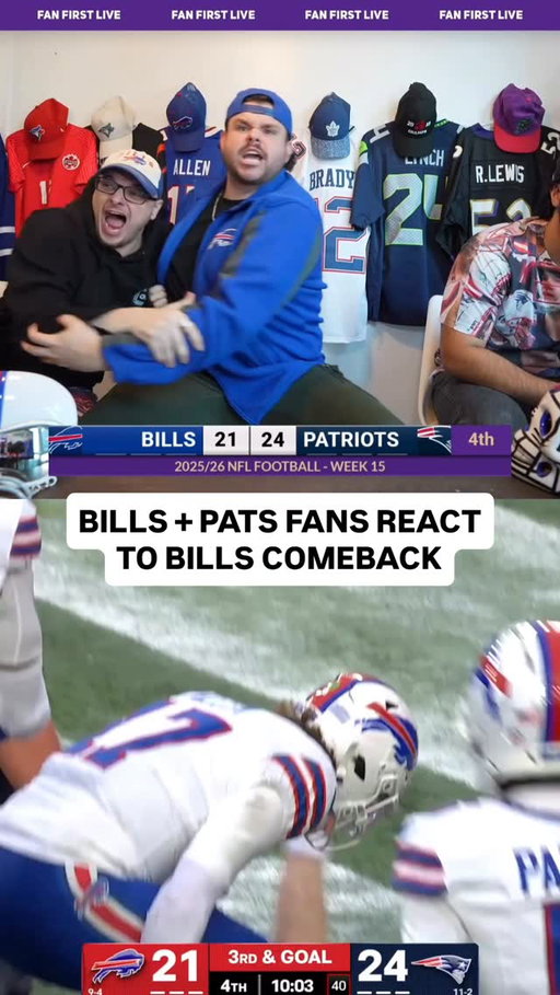 DOWN TWO SCORES AT THE HALF THE BILLS COME ALL THE WAY BACK!

#bills #billsmafia #buffalo #billsmafia #patriots #newengland #nfl #baltimoreravens #fancam #fans #joshallen #drakemaye #interview #sports #nfIfootball #nflhighlights