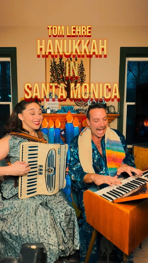 Happy Hannukah in Santa Monica or wherever the hell you are. Love, Betsy, Ravi and Tom Lehrer @raviroundtheworld