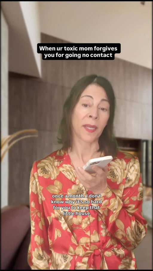 Toxic mom forgives you for going no contact. #toxicrelationships #moms #comedyskit