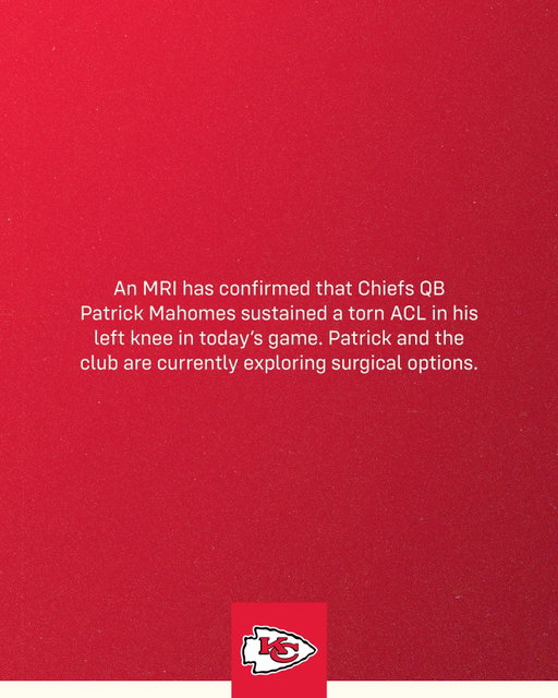 Injury update on QB Patrick Mahomes