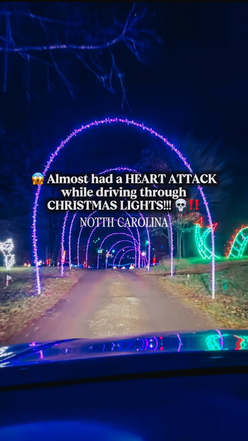 😭😂😂 Y’ALL… the sheer TERROR. I have never been so scared in my entire life! 😭

➡️ Send this to someone who needs a good laugh. 😂 

So I was staying at an Airbnb 🏡 and the owner left me free tickets 🎟️ to a local Christmas light show in an envelope. I thought, oh fun, I love Christmas lights… let’s go!!! 🎅✨🎶 l didn’t do any research before heading out… it’s just Christmas lights, right? 🎄😅

I start driving through 🚗🎄, filming cute content for about five minutes 🎥✨, vibing out to Christmas music 💫 Then all of a sudden I take a turn and I’m on a DARK, deserted dirt road 🌑😳 No cars. No more Christmas lights. Nothing. My stomach DROPPED 😭💀 

Next thing I know… I start seeing LIVE animals 🦌🐐😳 Like fully exotic animals staring at my car. I knew there was an animal park nearby, so I genuinely thought I had accidentally driven into some restricted back road or farm area I was NOT supposed to be in 🚫🌾. I was completely alone, totally confused, and absolutely terrified!! 

Nobody told me anything about animals and I personally did not see any signs. No warning. No food to feed the animals 🫠 Just me… my car… and animals surrounding me in the pitch dark 😭💀 I almost had a heart attack!!!

As I kept driving (trying to find a way out 😅), I went through MORE animals 🐾🐾… and then suddenly MORE Christmas lights 🎄✨ Come to find out later — the animals are actually part of the experience 😳 WHICH would be totally MAGICAL… if you know ahead of time!!! 😂✨
For families, this would be such a fun and unforgettable night 🎄❤️. For me? I was completely caught off guard and truly traumatized for life 💀😂 I had my phone filming the lights, so everything you’re seeing is my real, raw, unfiltered fear!!! 

If you’d like to experience a drive-through Christmas light show with exotic animals, it honestly is a really cool and unique concept - especially if you know what’s coming!!! 😂
Please enjoy my sheer terror & I hope you laugh as hard as I have been while watching these videos back!!!

📍 Zootastic Park
448 Pilch Rd, Troutman, NC 28166

✨Follow me @raleighwanderlust for more fun content!!
#zootasticpark #northcarolina #nc #christmaslights #funnny #viral