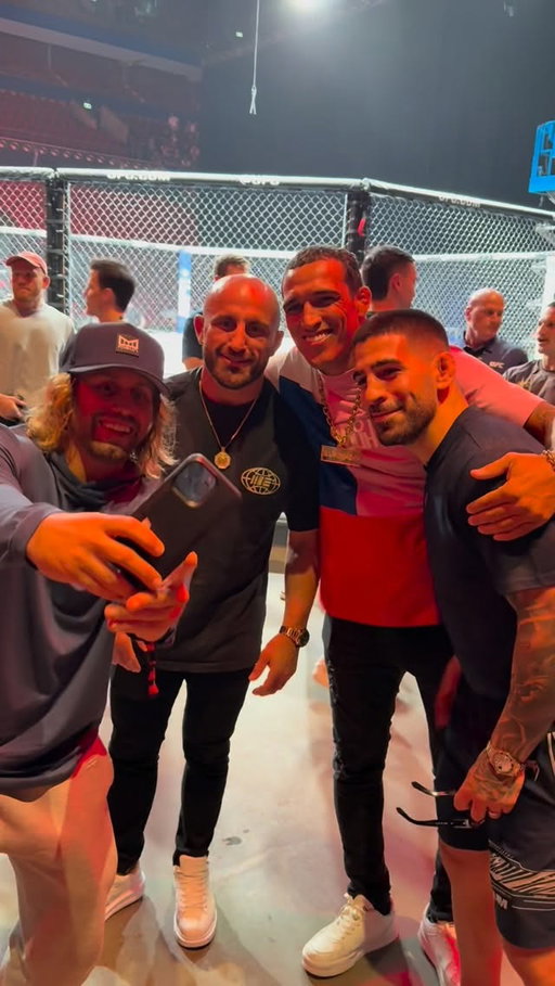 Backstage with the boys
