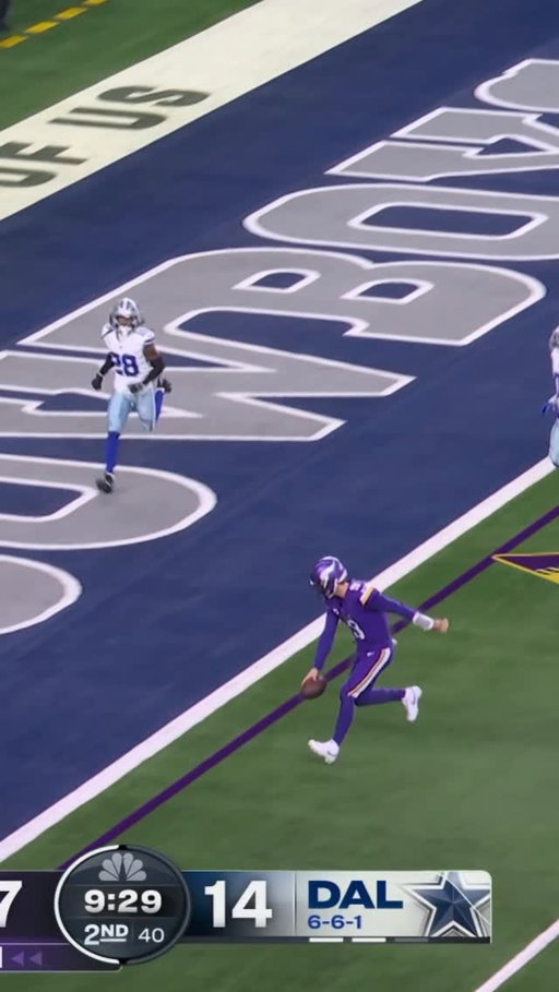 Had to hit the moves on his way to six 😂

MINvsDAL on NBC
Stream on #NFLPlus + Peacock