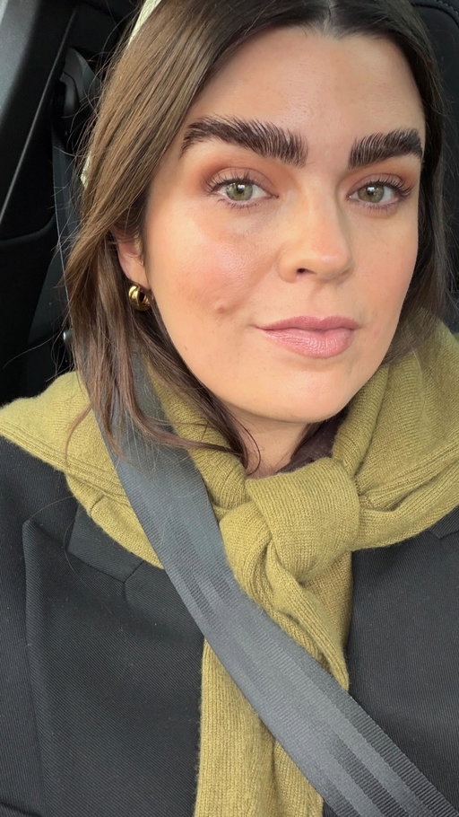 My top three makeup discoveries of 2025: 

- @lisaeldridgemakeup Seamless Skin Enhancing Tint (I wear T8) 
- @kjh.brand Nano Brow Set 
- @merit Signature Lip Liner in Beverly Hills