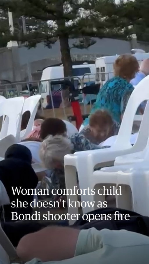 Video fimed during the Bondi shooting on Sunday afternoon has captured audio of a woman comforting a child she didn’t know. The woman – Jessica Rozen – told Guardian Australia she was searching desperately for her three-year-old son as the shots rang out at Bondi beach on Sunday. ‘I got you, I got you,’ Rozen repeats.

Rozen had attended the Chanukah by the Sea event with her family when the terrorist attack began that evening, bringing a terrifying end to the day’s Jewish celebration of light. Her husband was running with their toddler when she noticed a little girl screaming. She ran to her and lay on top of her until the shooting stopped and the girl’s dad came.