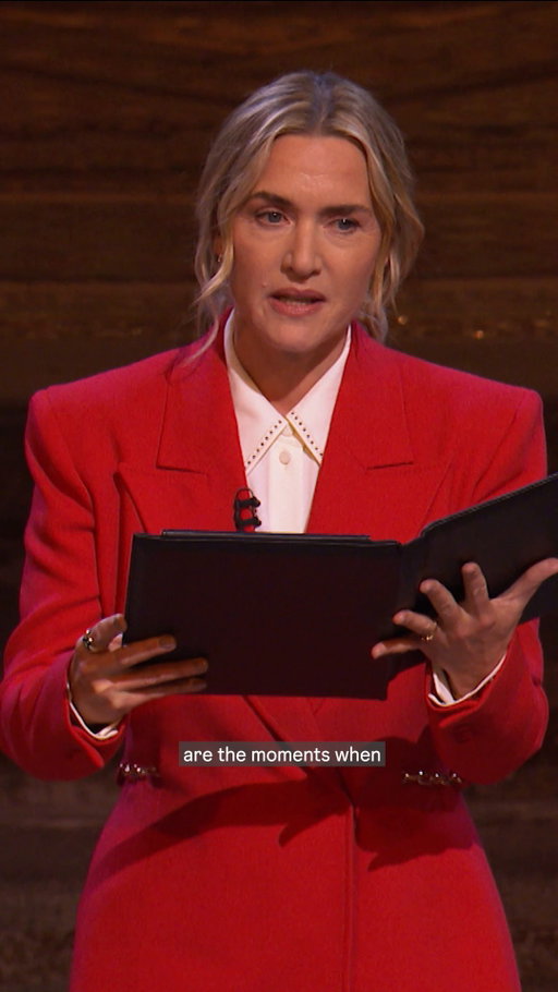 Kate Winslet shares a heartfelt Christmas message from Henry Drummond's novel, The Greatest Thing in the World, at the Princess of Wales' 'Together at Christmas' Carol Service, supported by The Royal Foundation.

Watch Royal Carols: Together At Christmas, 24th December at 7:25pm on ITV1 and ITVX.

#RoyalCarols #KateWinslet #TheRoyalFamily