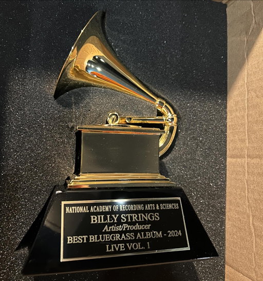 Finally got my hands on this thing!! I was so surprised that our live album won a GRAMMY!! We’re nominated again this coming year for best bluegrass album with Highway Prayers.. Hallelujah