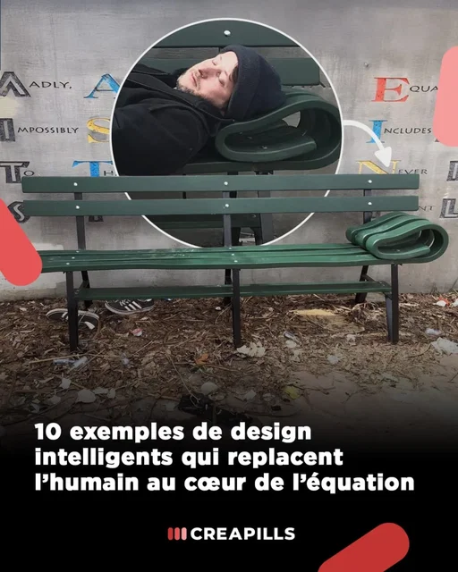 Pendant des années, le design hostile a façonné nos villes pour dissuader plutôt qu’accueillir. Bancs inconfortables, obstacles inutiles, espaces peu inclusifs.

À l’inverse, certains projets prouvent qu’un design intelligent peut améliorer le quotidien. Pensé pour les usages réels, il mise sur le confort, l’accessibilité et le bon sens, pour les humains comme pour les animaux.

Voici 10 exemples de design bien pensés qui montrent qu’une idée simple peut rendre un espace plus juste, plus utile et plus agréable à vivre.