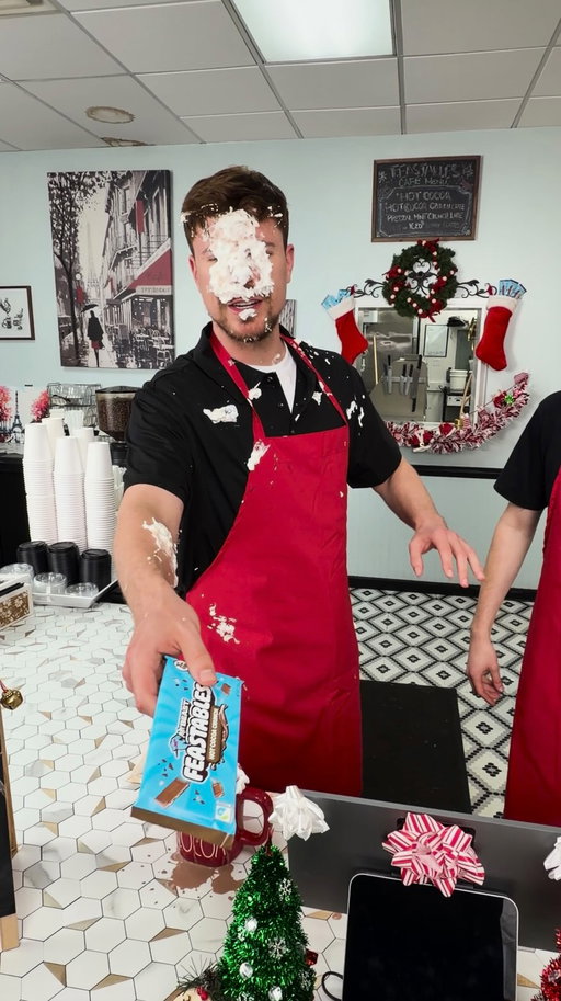that’s not the hot cocoa he wanted 😭