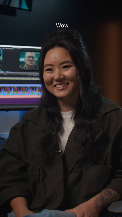 What sound effect does Jennifer Chung, 1st Assistant Editor on A House of Dynamite, hear when she finishes a render? We'll give you a clue: 🆘 💵 💍 

Watch our full rapid-fire interview to find out, and don't forget to catch @AHouseofDynamite, now streaming on @Netflix.

Link in bio for full behind the scenes video.