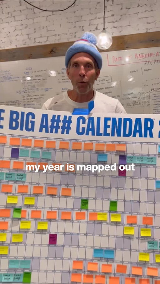 This was my plan… I stuck to it… and had an incredible year.

You gotta plan.

As the saying goes “Wars are won in the generals tent”.

The good thing about planning is anyone can do it. You don't need a Harvard degree, investors, experience or money. For me, I plan my life BEFORE my meetings. I’ve been doing this since I was 22 and it works so well.

Work always fills in… but the time to spend with family, go on trips, meet up with friends, train for your race doesn’t magically appear. Don’t wait for it to happen. Put it on the calendar!