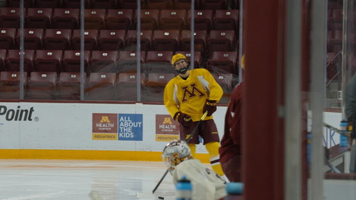 Step inside #PrideOnIce practice during a Mystic Lake Mic'd Up session with Brody Lamb