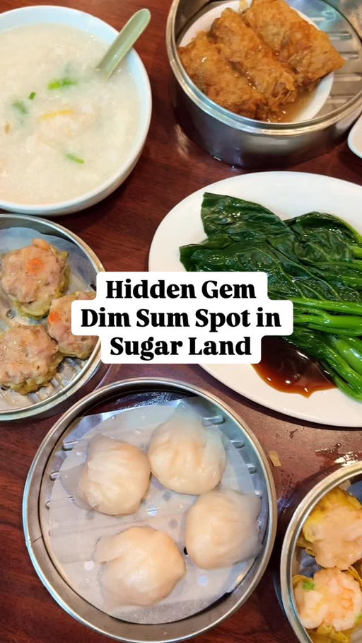 ✨ʜɪᴅᴅᴇɴ ɢᴇᴍ ᴅɪᴍ ꜱᴜᴍ ꜱᴘᴏᴛ✨

Looking for an affordable dim sum spot? Joy Dim Sum in Sugar Land is one of those hidden gem finds to add to your dim sum rotation. 

Tucked inside Jusgo Market in Sugar Land with only seven tables, it’s a mom & pop in the true sense of the word — wife runs the front, husband is the dim sum chef & everything is made to order.

Prices run from $3.95–$6.95, so it’s one of the most affordable spots I’ve encountered! I ordered 10 dishes for just $64 (before tip!). Every plate comes straight from the kitchen, and they even offer frozen dim sum to take home. You even get a 5% discount when paying cash.

If you love discovering hidden gem spots, add this one to your list! Follow me for more finds like this one!

📍 Joy Dim Sum
3412 Hwy 6, Sugar Land, TX 77478

➡️ Save this for your next dim sum trip!

#dimsumhouston #houstoneats #foodreview