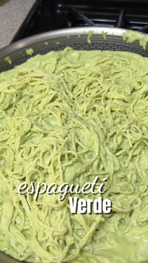 Espagueti verde 🫑

#greenspaghetti #homemadefood #mexicanrecipes #espaguetiverde #explore