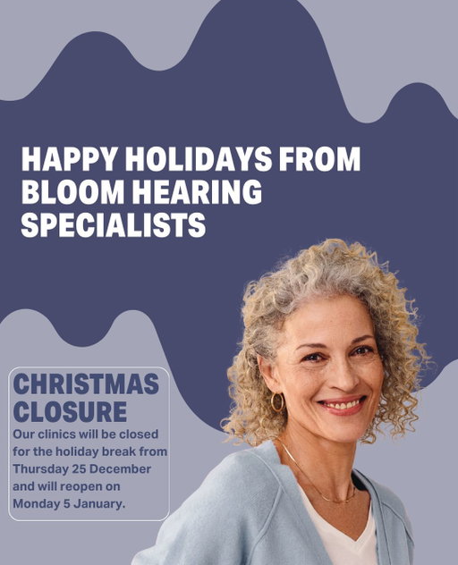 As the festive season approaches, take charge of your hearing health and book a free hearing check to ensure you don’t miss a moment this holiday season. Our clinics will be closed from Thursday 25 December and will reopen on Monday 5 January. Wishing you a joyful and healthy Christmas!