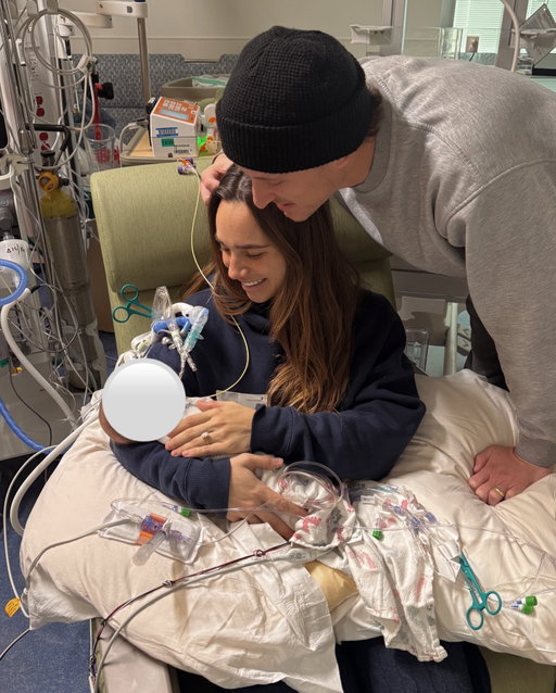 the way in which this community, our families, our friends, friends of friends, even strangers have showed up for us this week has genuinely changed my life, showed us how many AMAZING people we have in our corner, and strengthened my faith tenfold 

Bronson and I have never experienced such sadness and fear before this week - having your 5 day old admitted and then rushed to the ICU as you stand there helpless - it’s an unimaginable feeling 

as hard as this week has been - i’ve seen God’s hand in every single part of it and I know he wouldn’t give us more than we could handle 

thank you all for your prayers - I can’t even put into words how much they’ve meant to us and our little family 

Chaplin is doing SO much better and it’s looking like we will be able get his breathing tube out tomorrow or the next day. He is such a little fighter and we can’t wait to bring him back home 🕊️